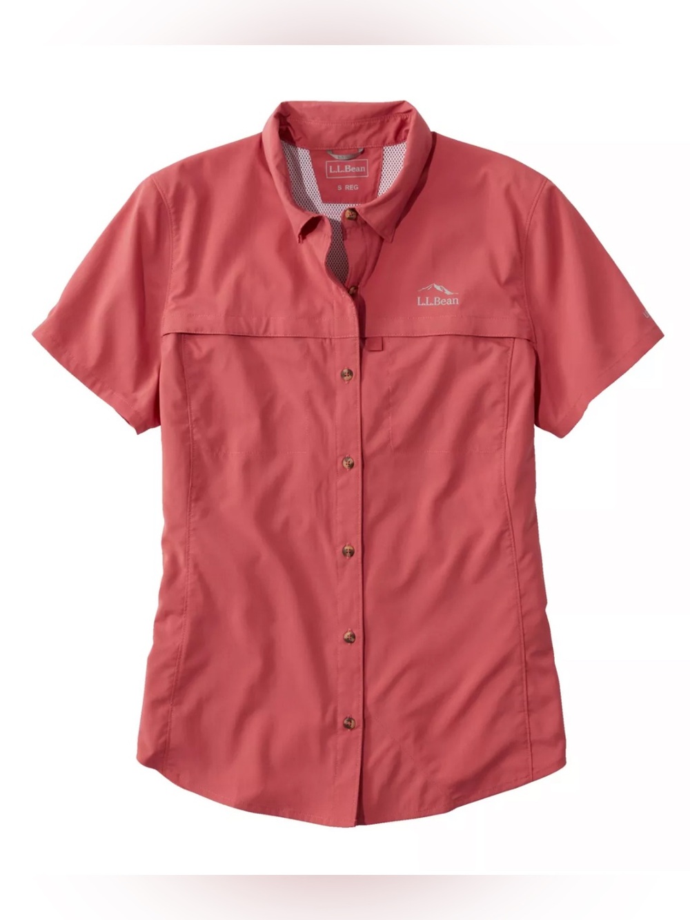 L.L. Bean Medium Short-Sleeve Button Up UPF Shirt